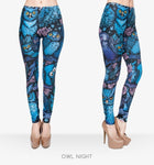 Owl Full Printing Pants