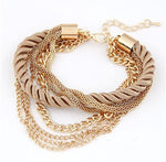 Gold Color Multilayer  Bracelets