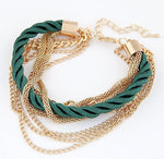 Gold Color Multilayer  Bracelets