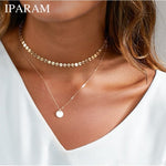 Coin Layered Necklace