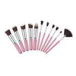 10 Pcs Silver/Golden Makeup Brush Set