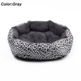 Colorful Leopard Dog Bed