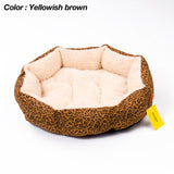 Colorful Leopard Dog Bed