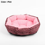 Colorful Leopard Dog Bed