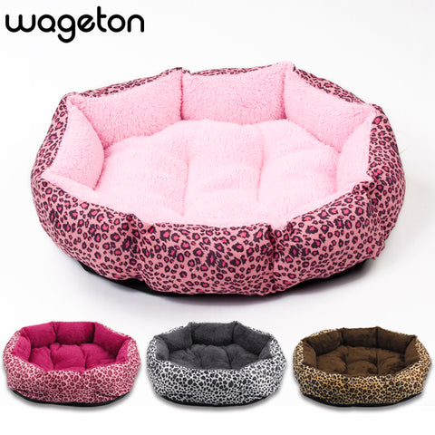 Colorful Leopard Dog Bed