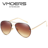 VMOERS Rimless Pilot Sunglasses