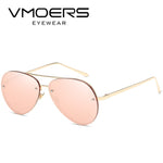 VMOERS Rimless Pilot Sunglasses