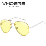 VMOERS Rimless Pilot Sunglasses