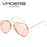 VMOERS Rimless Pilot Sunglasses