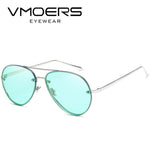 VMOERS Rimless Pilot Sunglasses