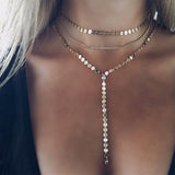 Sexy Multilayer Sequins Necklace